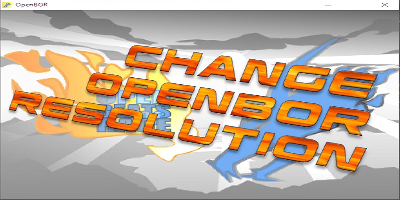 change openbor resolution