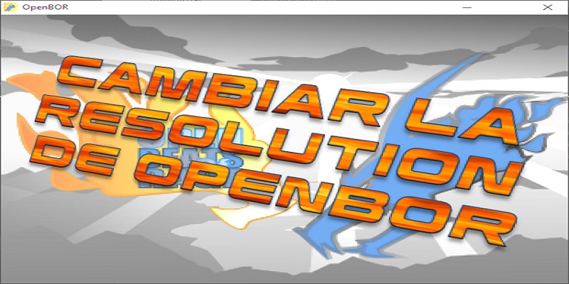 cambiar la resolución en openbor